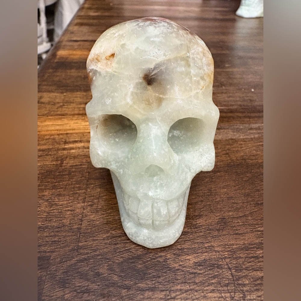 Amazonite Carved Crystal Skull